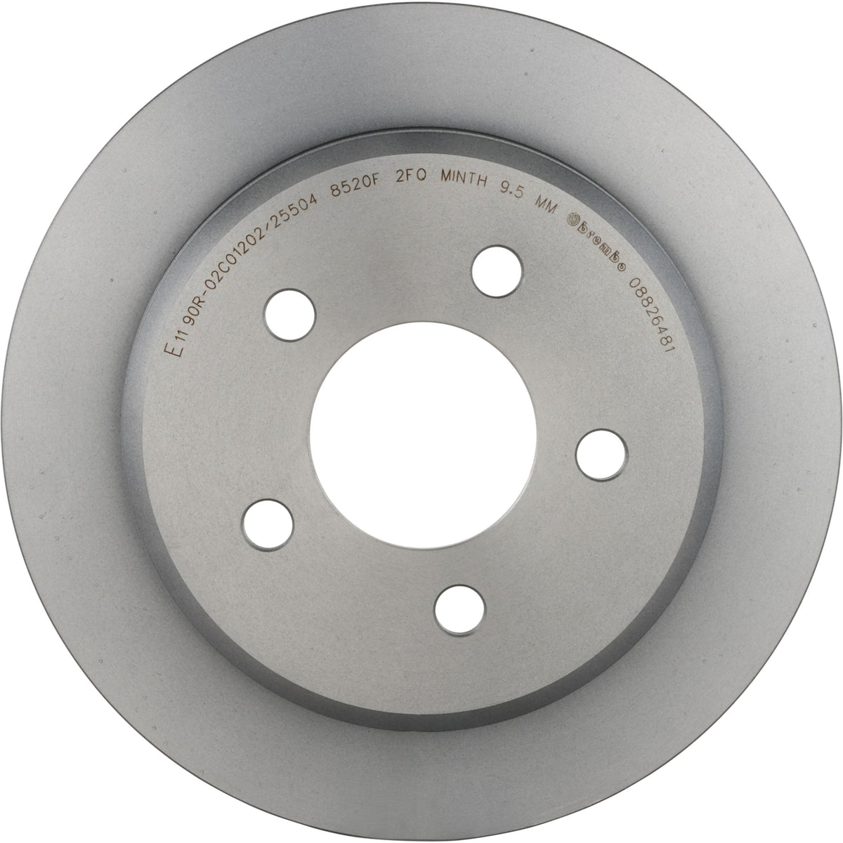 Gray cast iron disc brake rotor from Brembo part number 08.8264.81