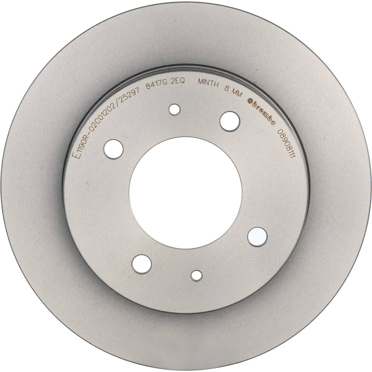 Gray cast iron disc brake rotor from Brembo part number 08.9081.11