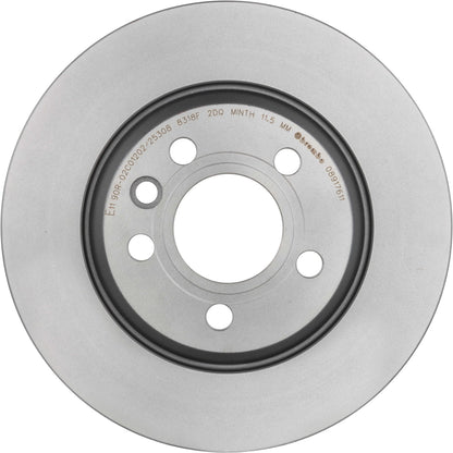 Gray cast iron disc brake rotor from Brembo part number 08.9176.11
