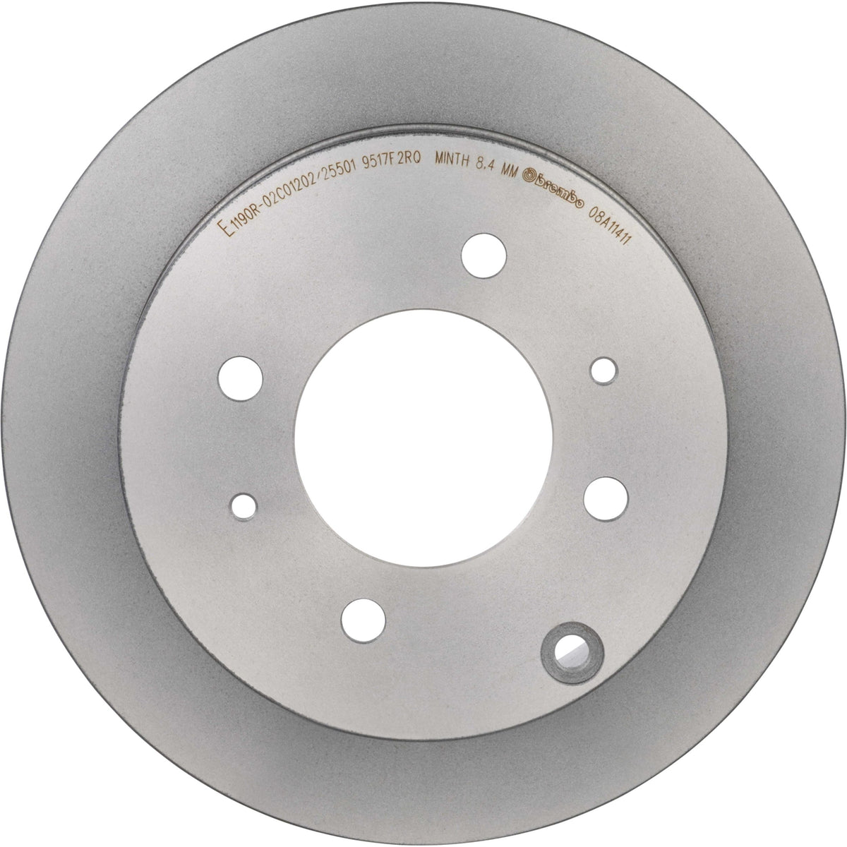 Gray cast iron disc brake rotor from Brembo part number 08.A114.11