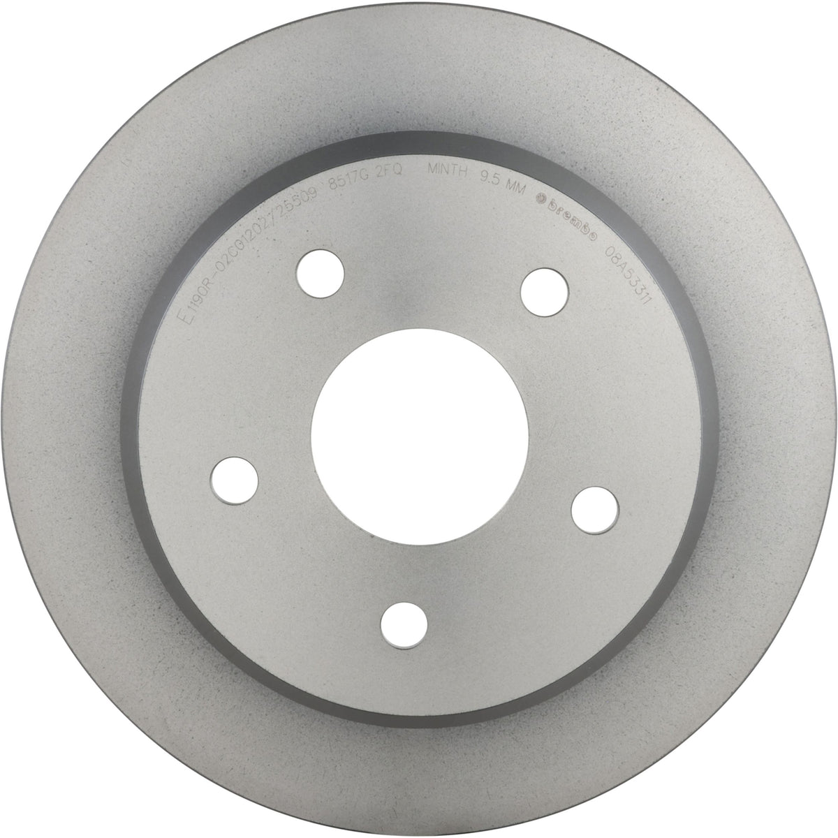 Gray cast iron disc brake rotor from Brembo part number 08.A533.11