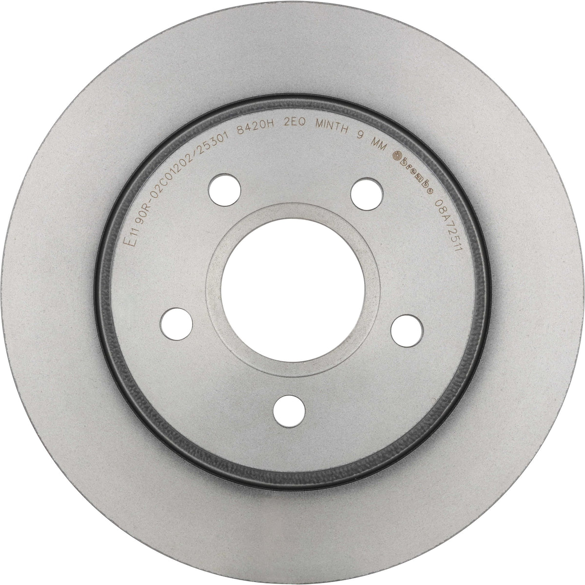Gray cast iron disc brake rotor from Brembo part number 08.A725.11