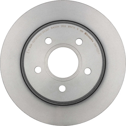 Gray cast iron disc brake rotor from Brembo part number 08.A725.11
