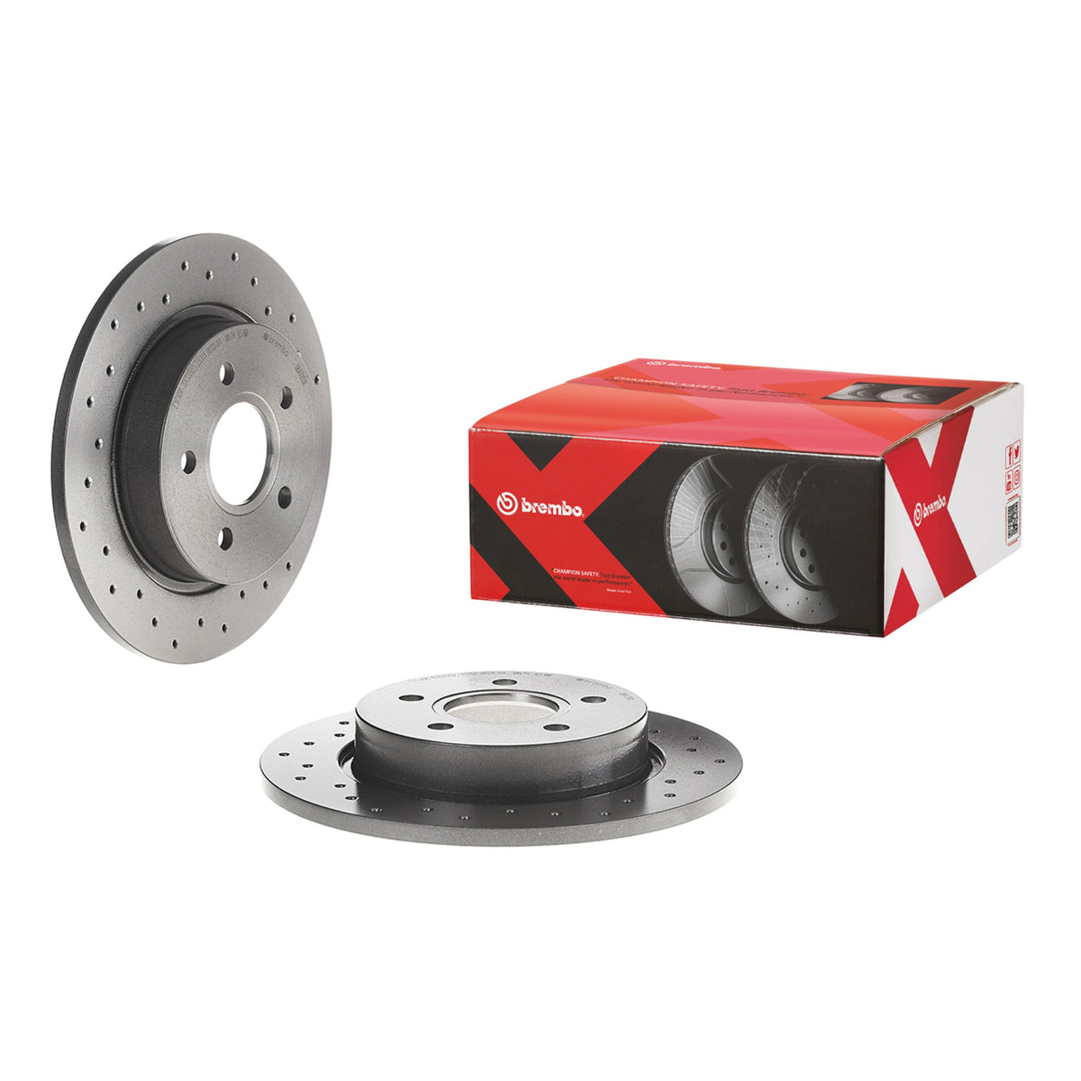 Gray cast iron disc brake rotor from Brembo part number 08.A725.1X