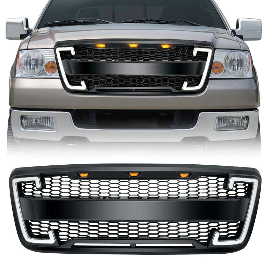 Matte black abs plastic grille from AMERICAN MODIFIED part number AMFMAA00123