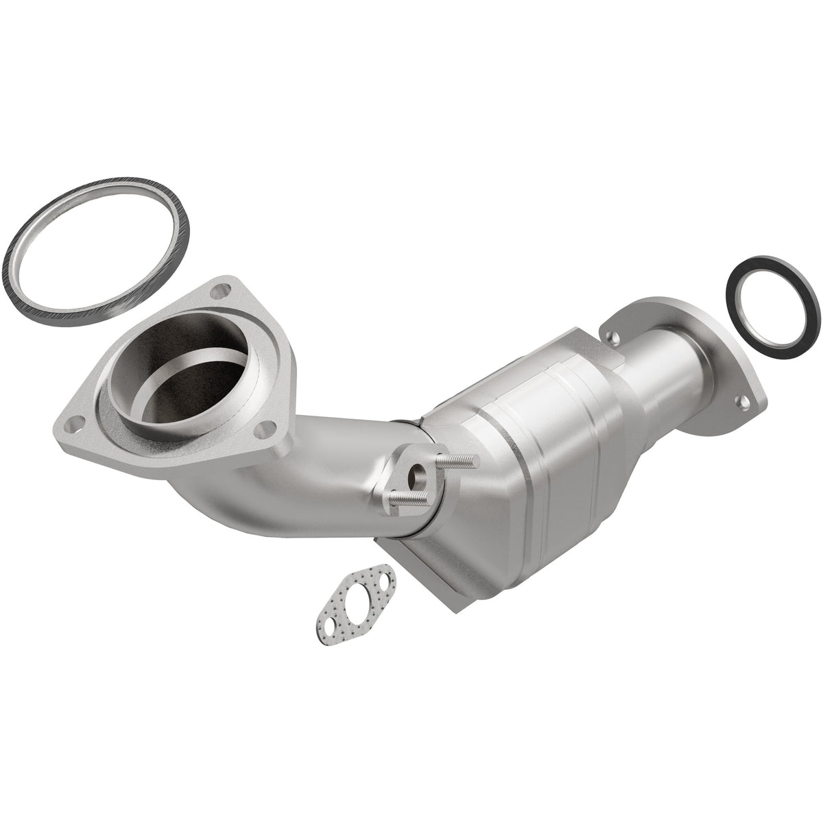 Stainless stainless steel catalytic converter from MagnaFlow Exhaust Products part number 447185