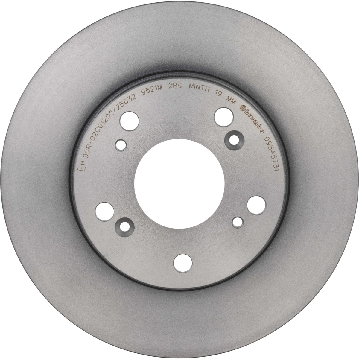 Gray cast iron disc brake rotor from Brembo part number 09.5457.31