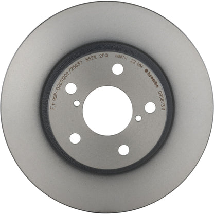 Gray cast iron disc brake rotor from Brembo part number 09.5673.11