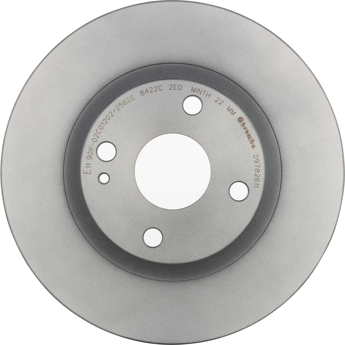 Gray cast iron disc brake rotor from Brembo part number 09.7826.11