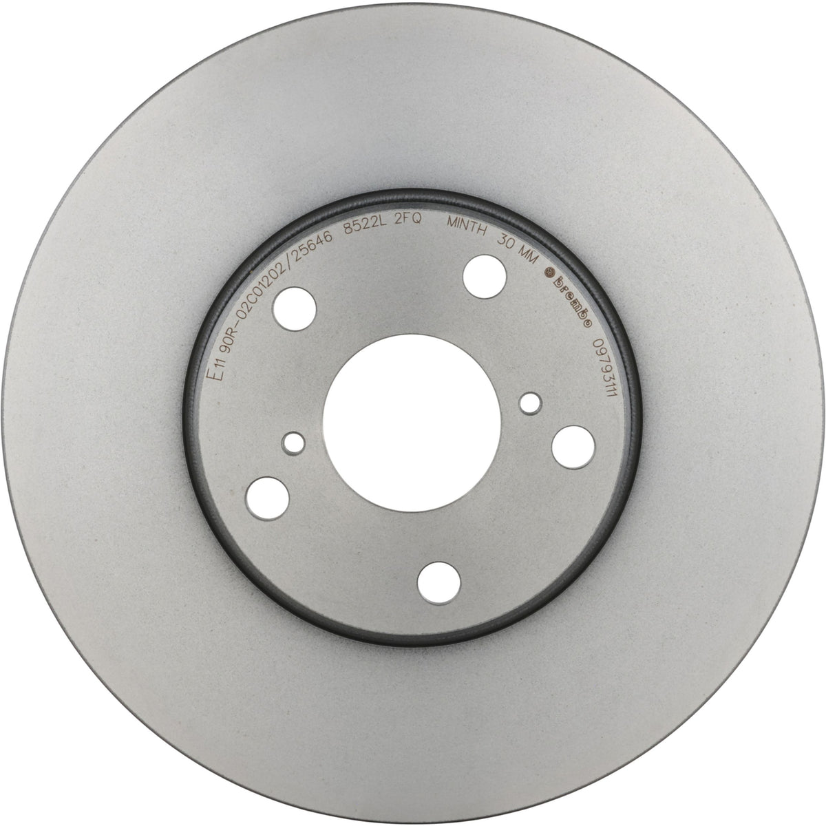 Gray cast iron disc brake rotor from Brembo part number 09.7931.11