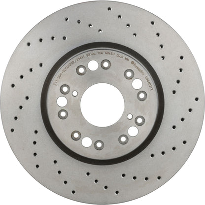 Gray cast iron disc brake rotor from Brembo part number 09.8402.1X