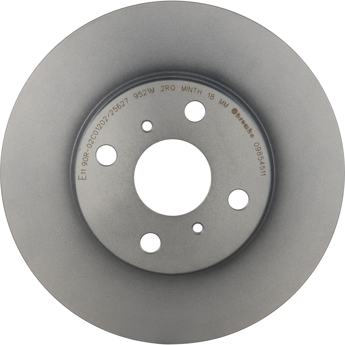 Gray cast iron disc brake rotor from Brembo part number 09.8545.11