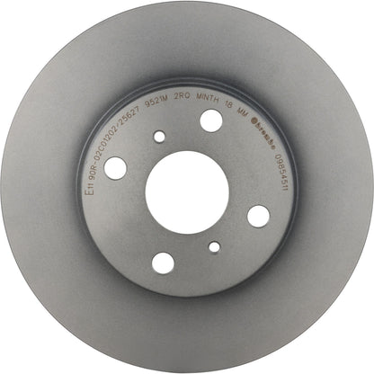 Gray cast iron disc brake rotor from Brembo part number 09.8545.11