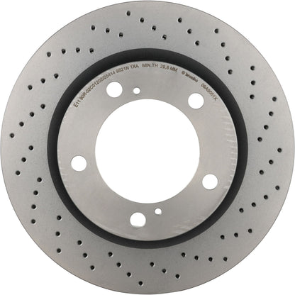 Gray cast iron disc brake rotor from Brembo part number 09.A966.1X