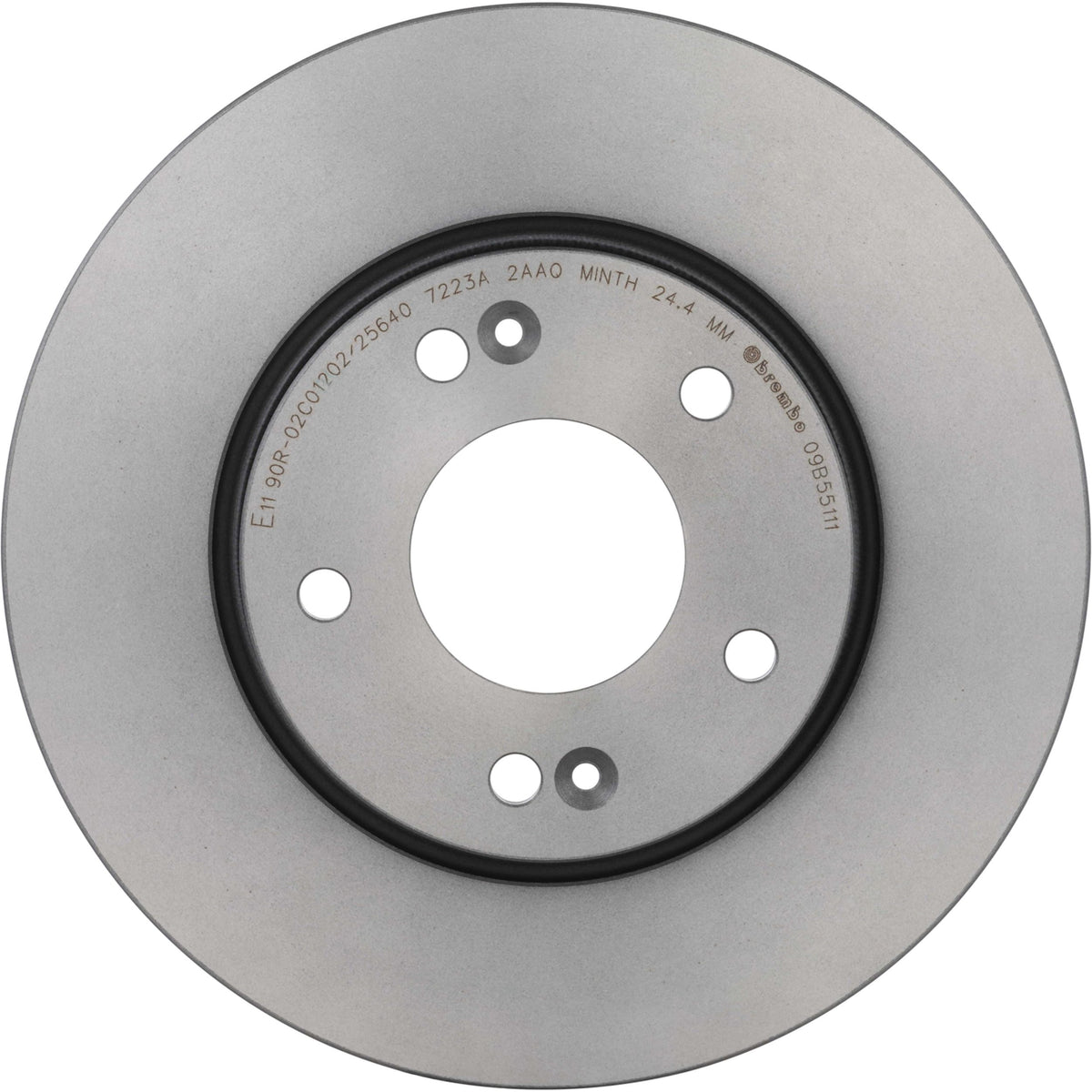 Gray cast iron disc brake rotor from Brembo part number 09.B551.11