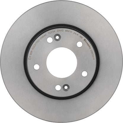 Gray cast iron disc brake rotor from Brembo part number 09.B551.11