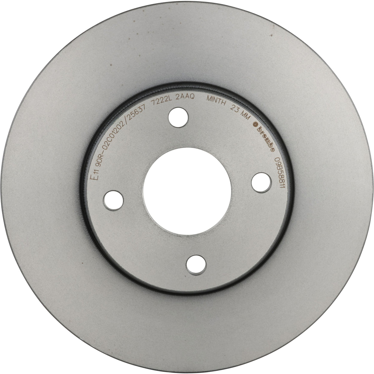 Gray cast iron disc brake rotor from Brembo part number 09.B588.11