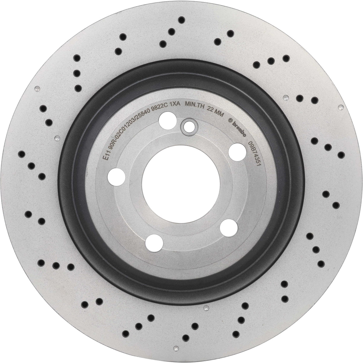 Disc Brake Rotor from Brembo part number 09.B743.51