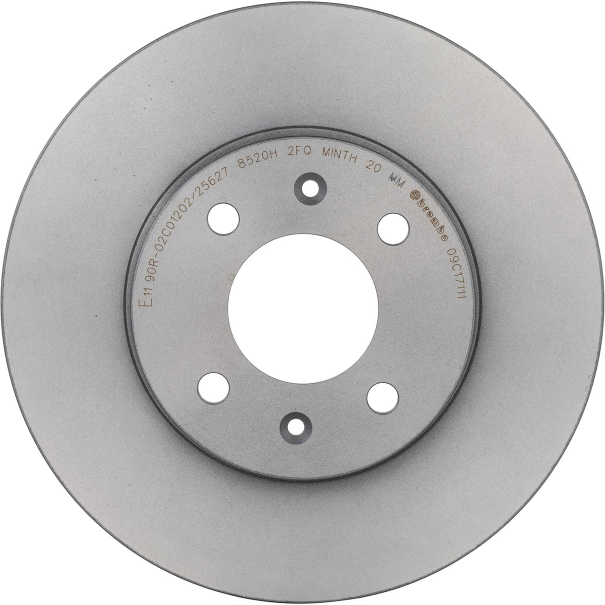 Gray cast iron disc brake rotor from Brembo part number 09.C171.11