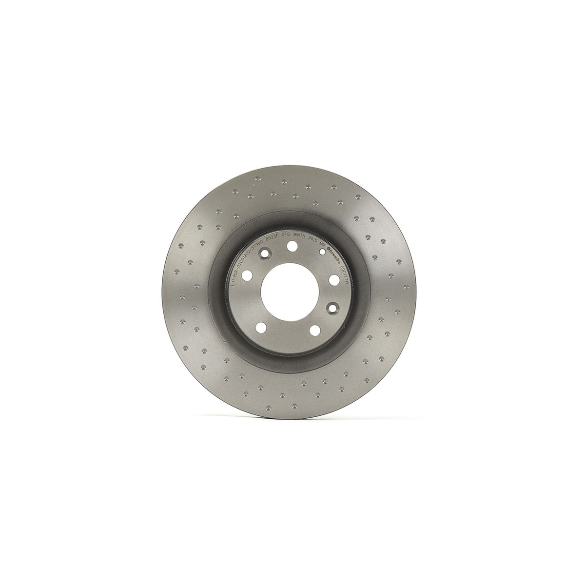 Gray cast iron disc brake rotor from Brembo part number 09.C177.1X