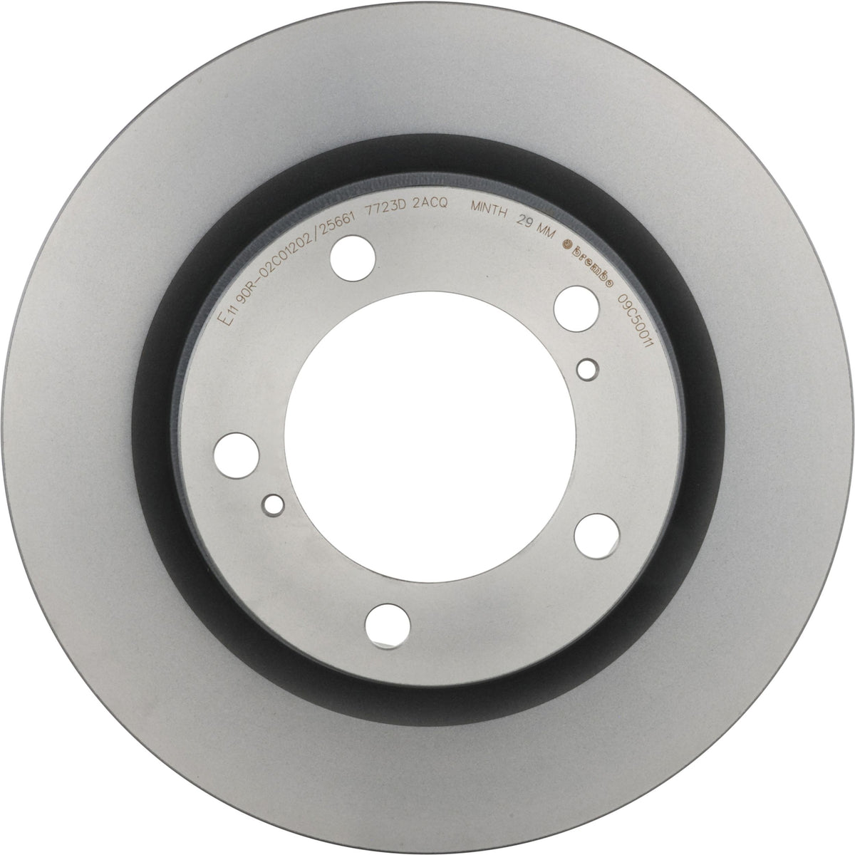 Gray cast iron disc brake rotor from Brembo part number 09.C500.11
