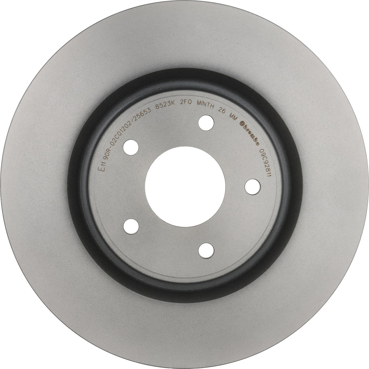 Gray cast iron disc brake rotor from Brembo part number 09.C928.11