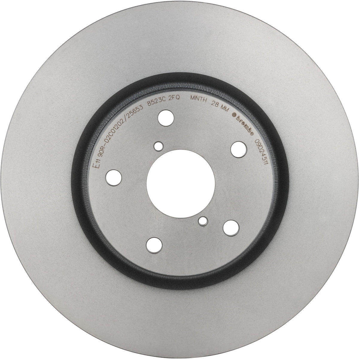 Gray cast iron disc brake rotor from Brembo part number 09.D245.11
