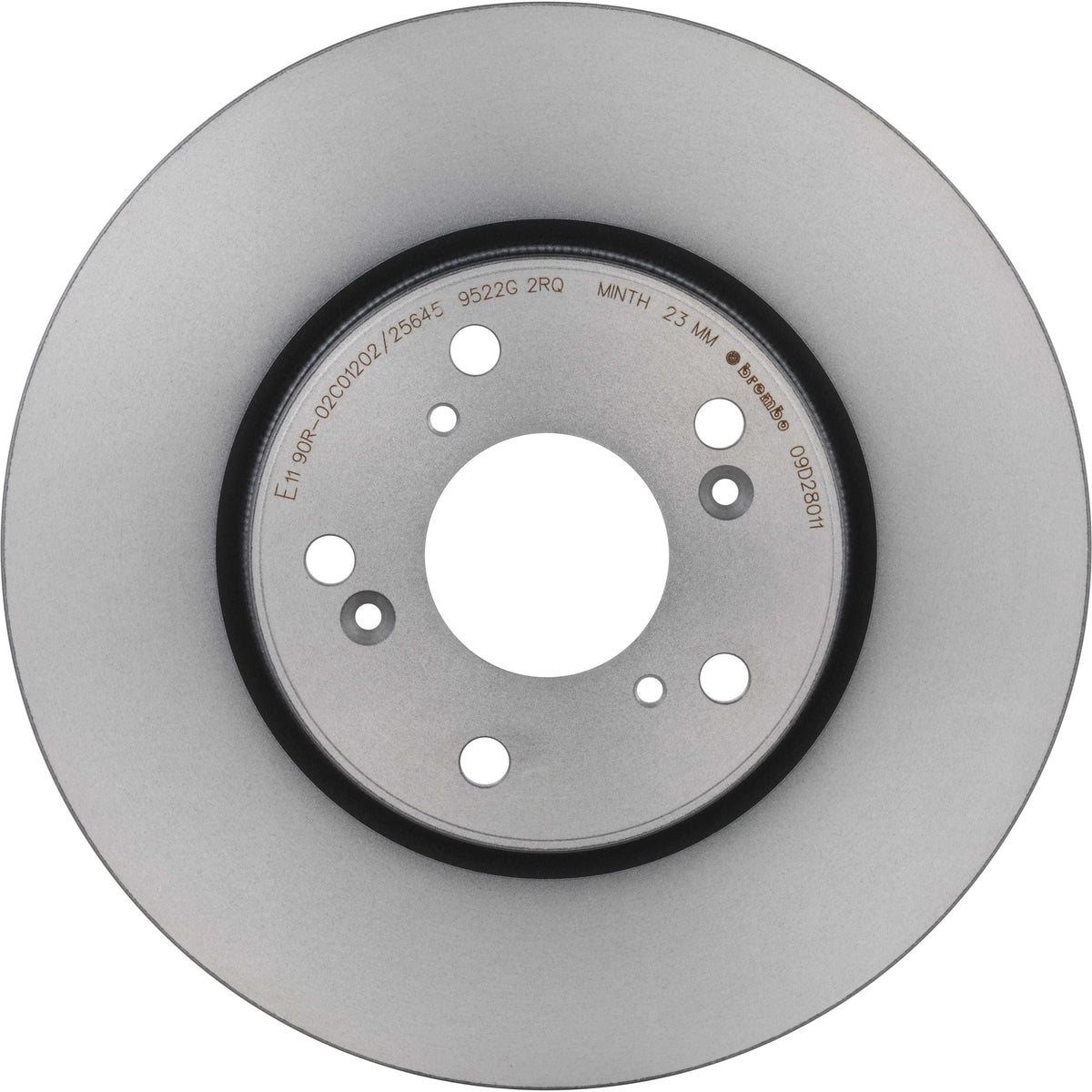 Gray cast iron disc brake rotor from Brembo part number 09.D280.11