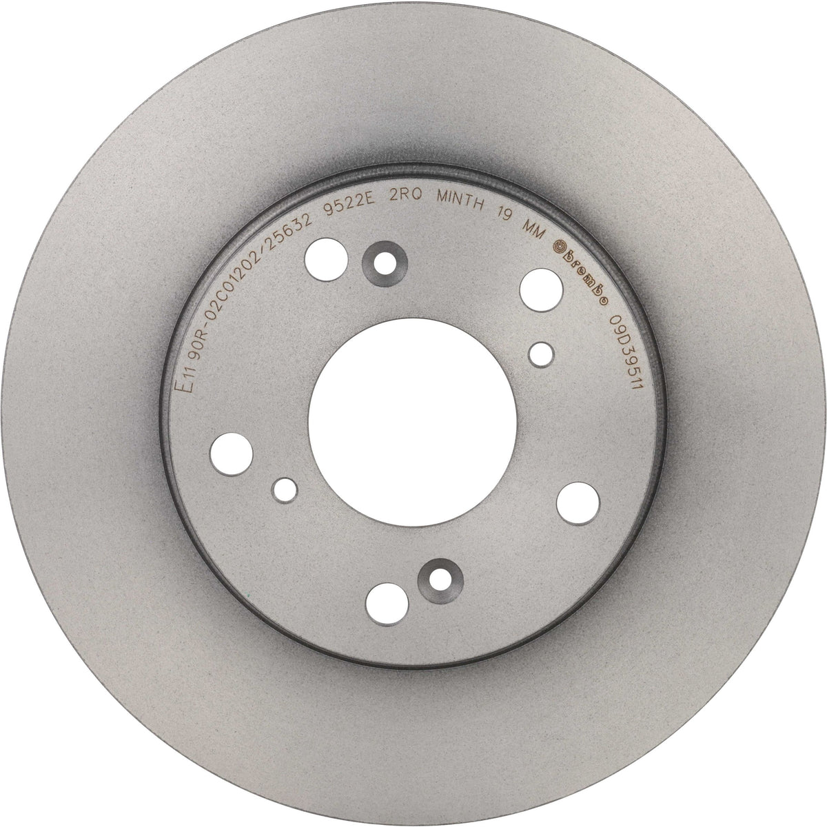 Gray cast iron disc brake rotor from Brembo part number 09.D395.11