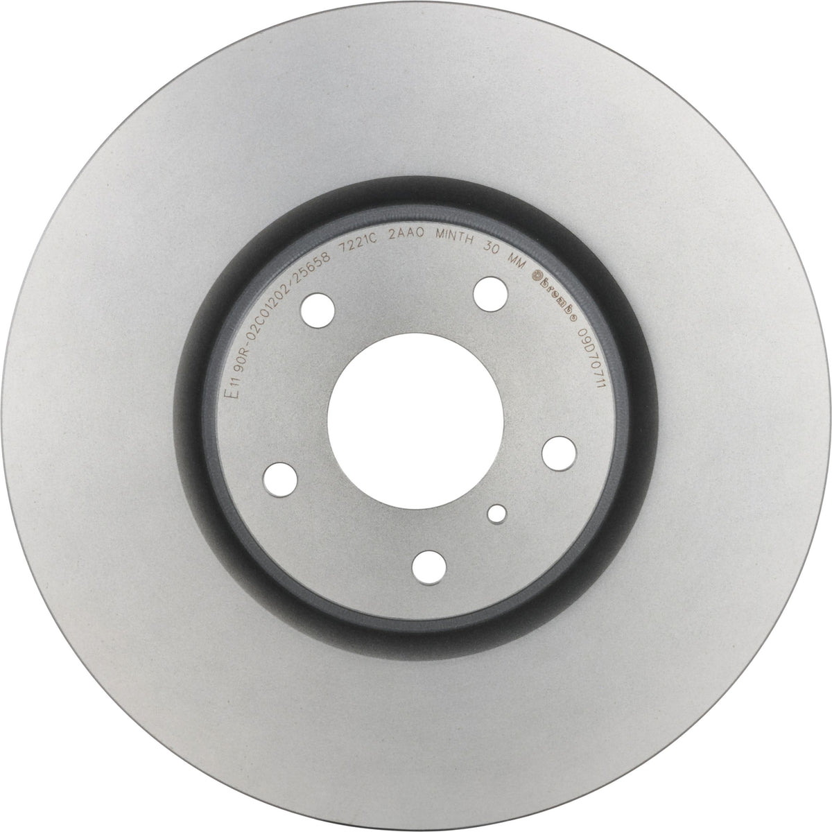 Gray cast iron disc brake rotor from Brembo part number 09.D707.11