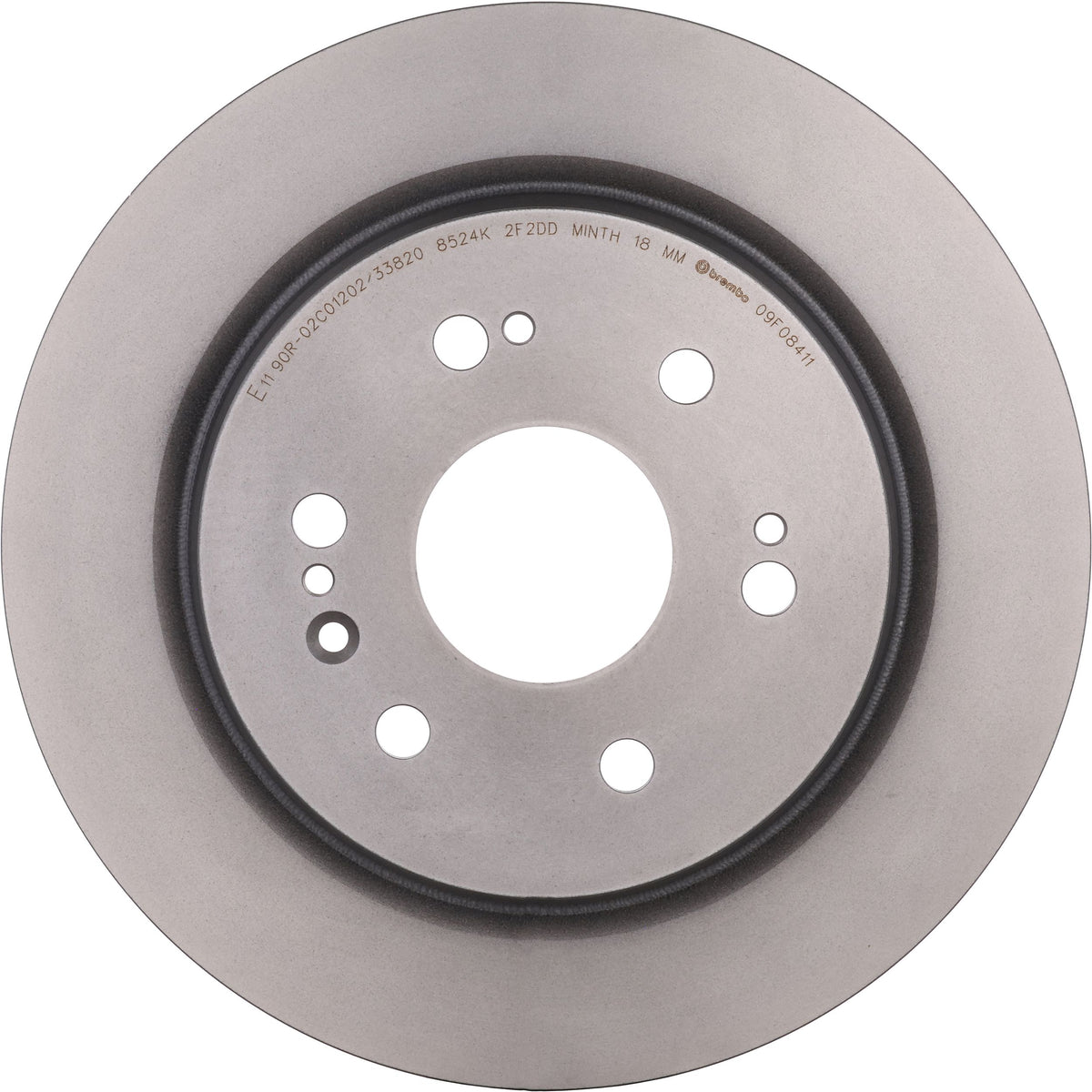 Gray cast iron disc brake rotor from Brembo part number 09.F084.11