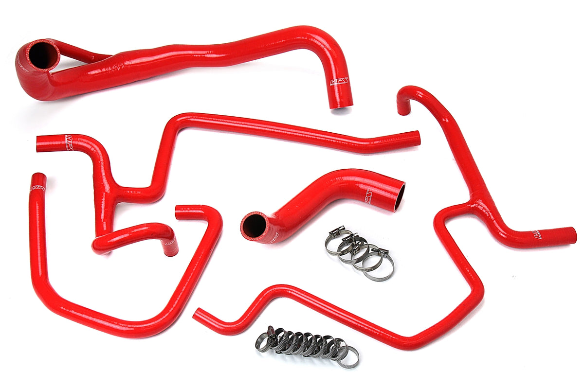 Radiator Coolant Hose Kit from HPS Performance part number 57-1646-RED