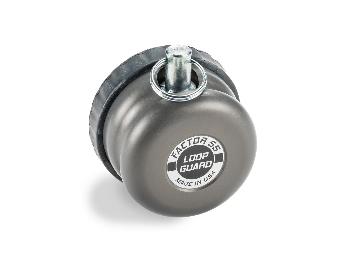 Gray hard anodized 6061 aluminum winch rope end protector from Factor 55 part number 00455-06