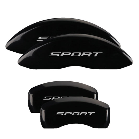 Black disc brake caliper cover from MGP Caliper Covers part number 10252SSP2BK