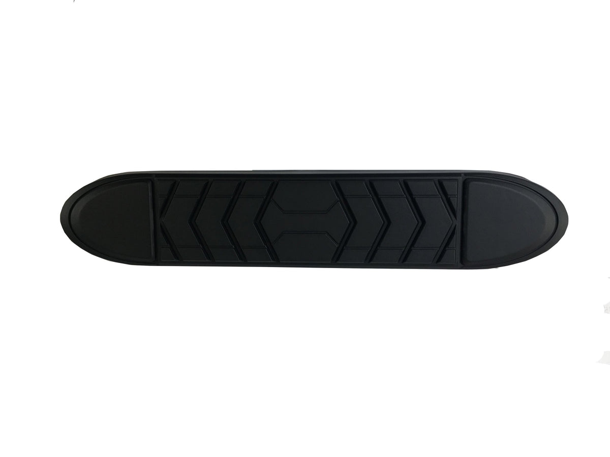 Black plastic step nerf bar pad with mounting hardware from TrailFX part number WSP004KIT