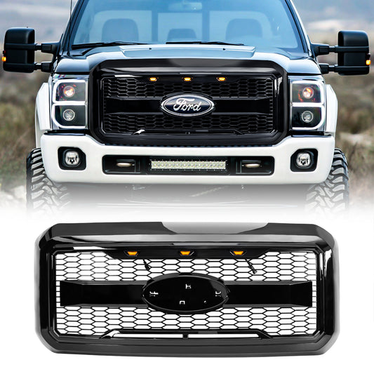 Glossy black abs plastic grille from AMERICAN MODIFIED part number AMFMFA00127