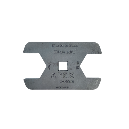 Raw steel wrench from Apex Chassis part number KIT508