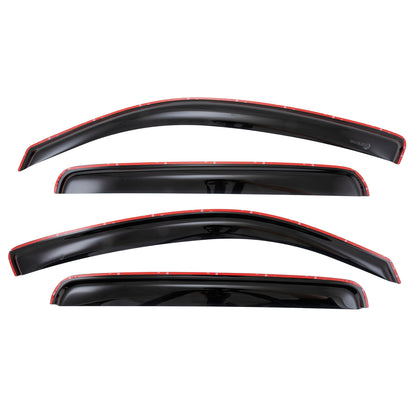 Smoke acrylic side window deflector with mounting hardware from TrailFX part number 4056IC
