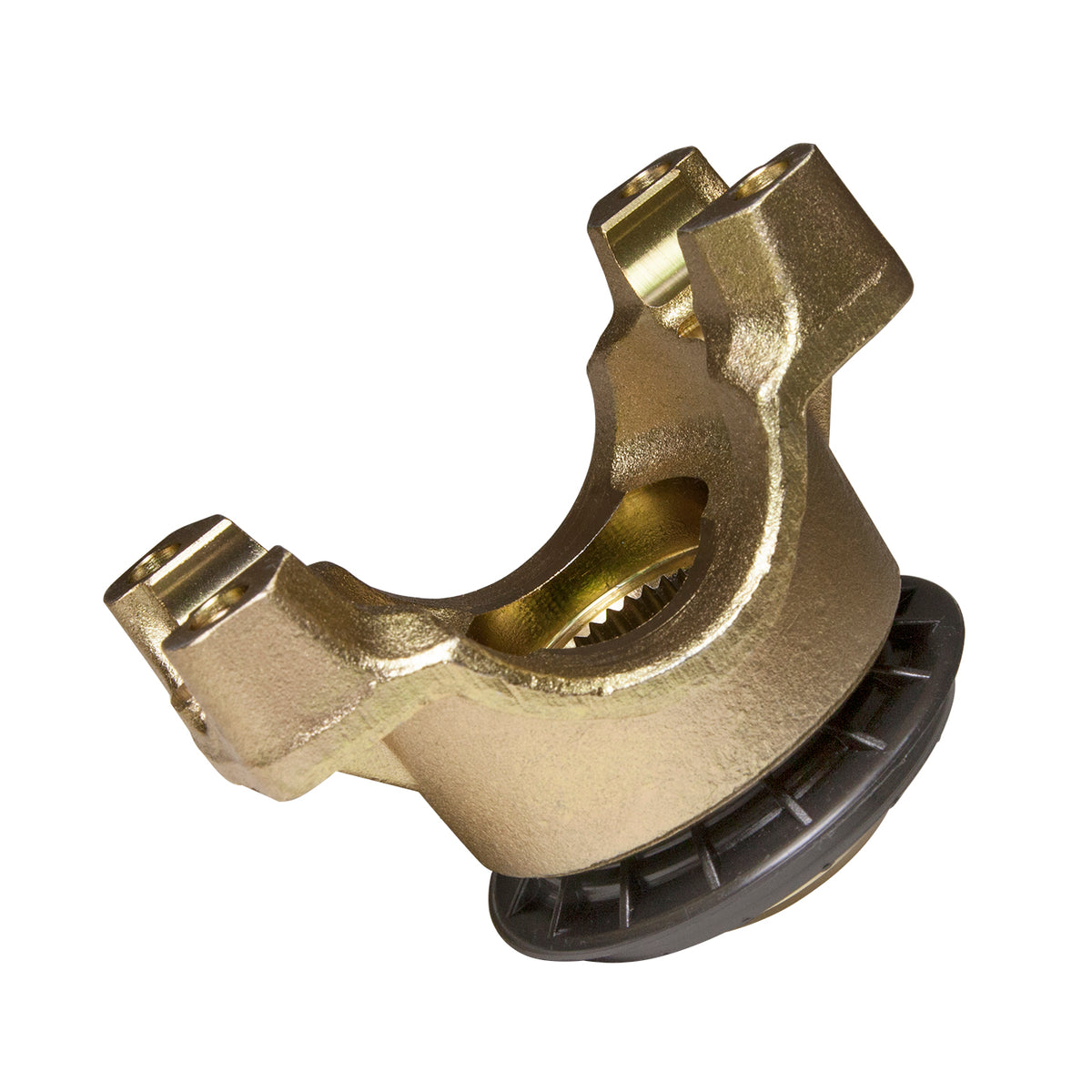 Steel differential end yoke from Yukon Gear and Axle part number YY F100605
