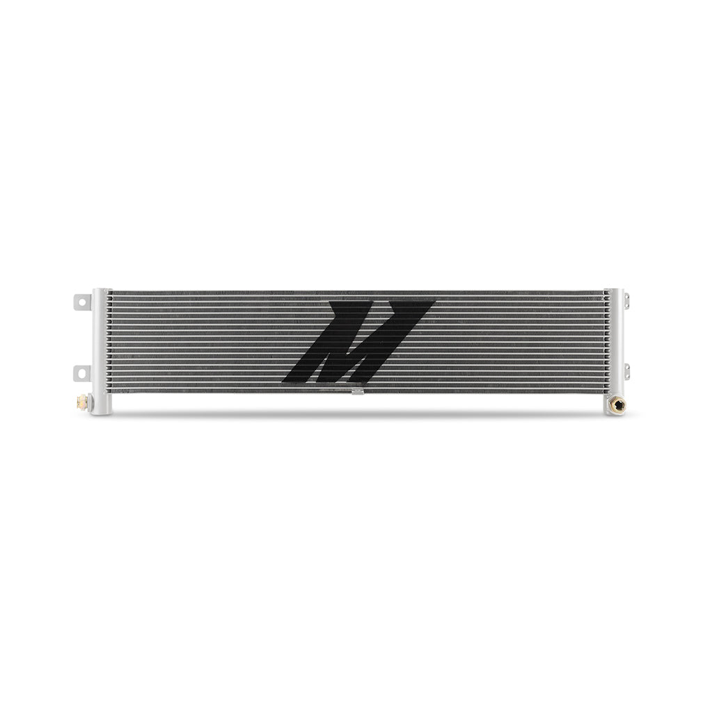 Natural aluminum automatic transmission oil cooler with mounting hardware from Mishimoto part number MMTC-RAM-19