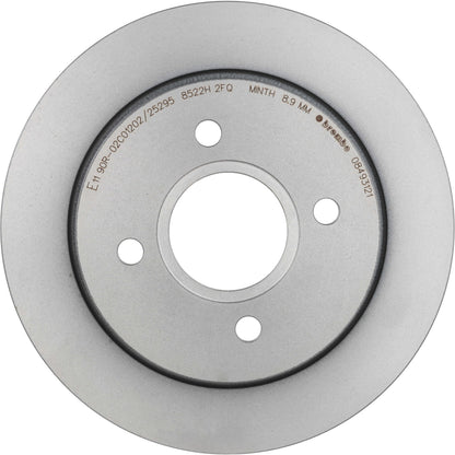 Gray cast iron disc brake rotor from Brembo part number 08.4931.21