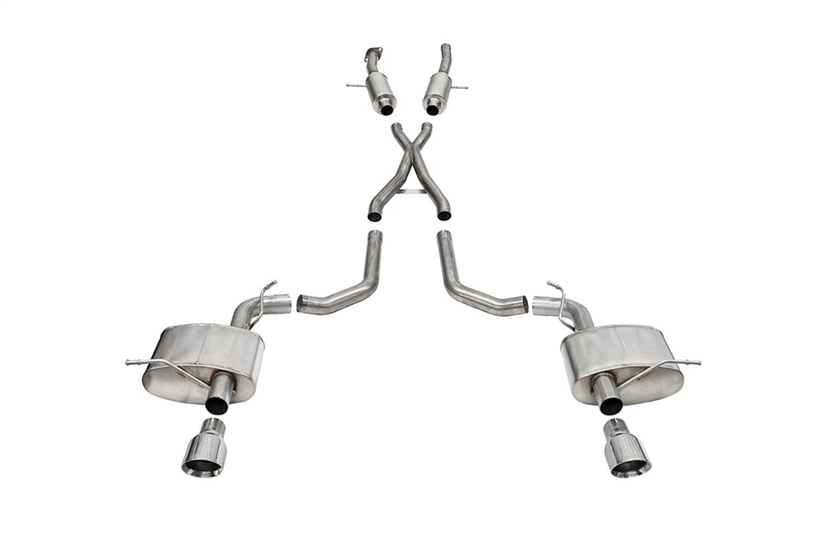 304 stainless steel exhaust system kit from Corsa Performance part number 21195