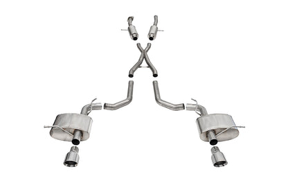 304 stainless steel exhaust system kit from Corsa Performance part number 21195