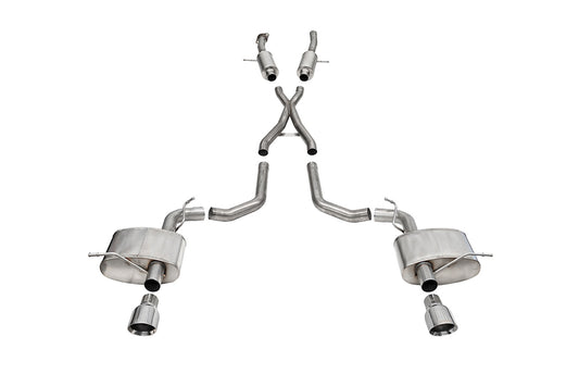 304 stainless steel exhaust system kit from Corsa Performance part number 21195