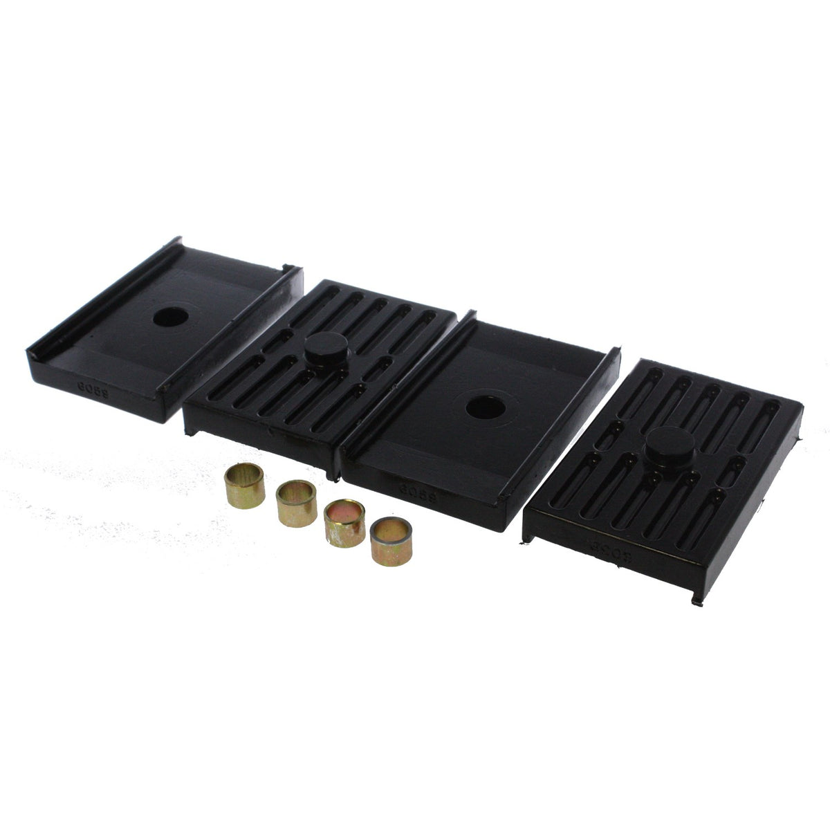 Black polyurethane leaf spring insulator from Energy Suspension part number 3.6112G