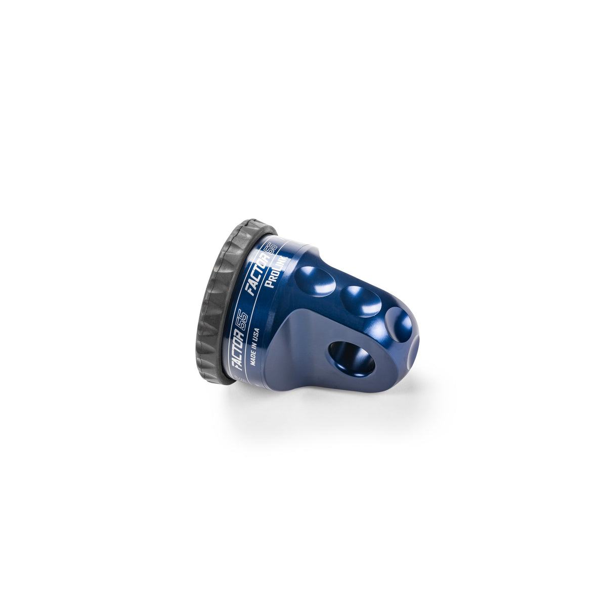 Blue bright dip anodized 6061 aluminum winch shackle from Factor 55 part number 00015-02