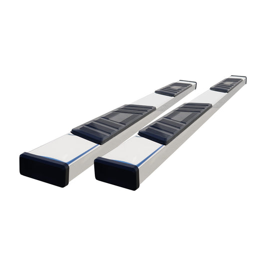 Stainless steel running board set with step pads from Steelcraft part number 500-02297