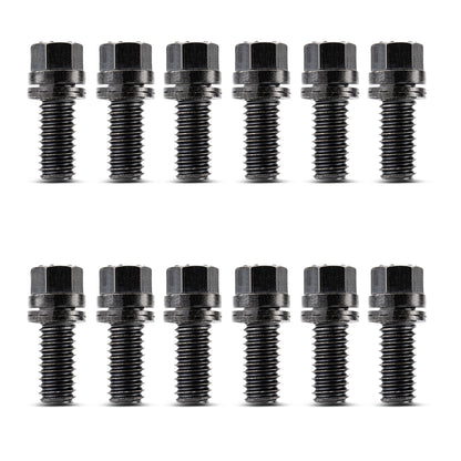 Black oxide steel exhaust header bolt from Proform part number 66751