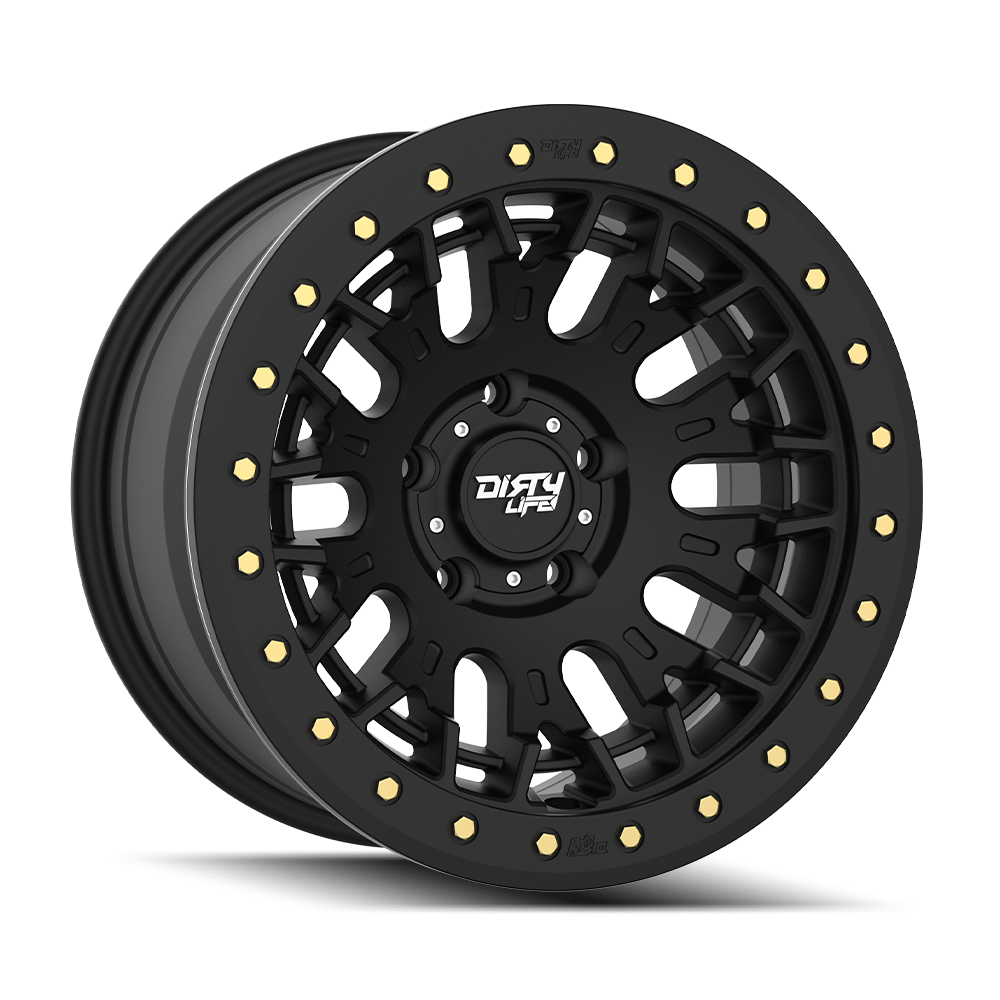 Satin black alluminum wheel 17 diameter from DIRTY LIFE part number 9317-7973MB