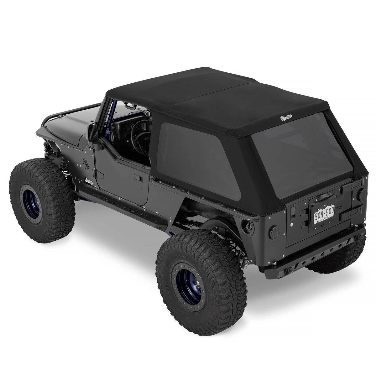 Premium black twill soft top from Bestop part number 56821-17